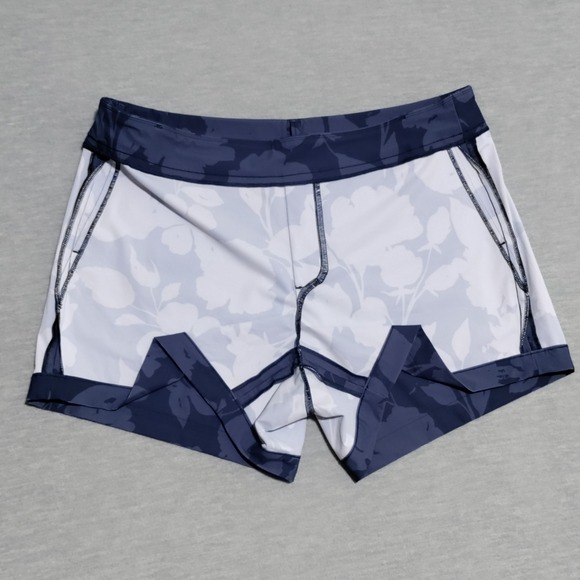 Spanx Sunshine Shorts Womens XL Pull On Chino Beach Casual Floret Navy Blue‎ - Picture 7 of 15